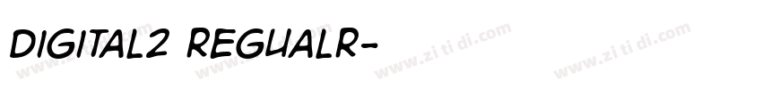 Digital2 Regualr字体转换